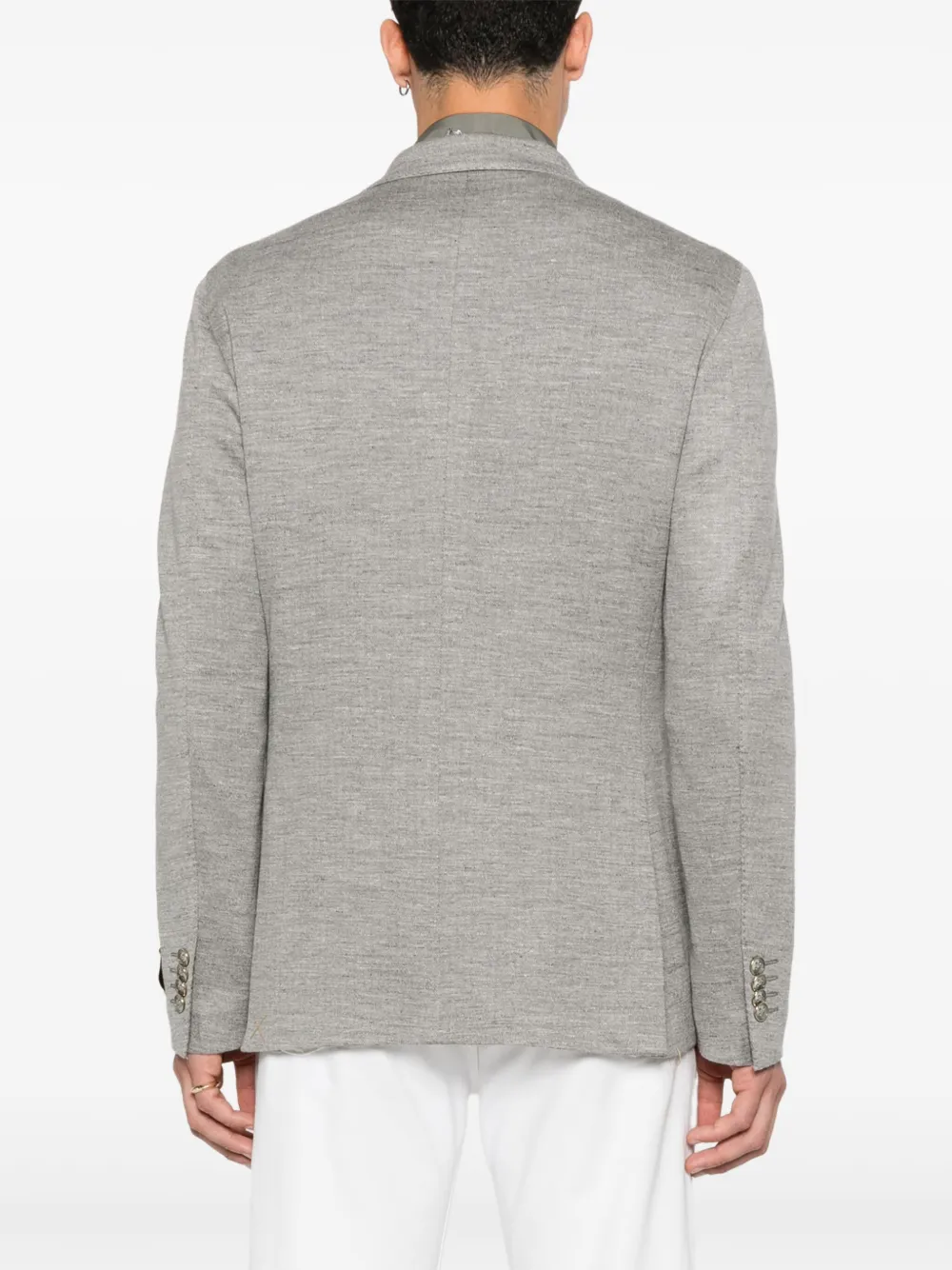 ETRO Blazer met opgestikte zak en twee knopen Grijs