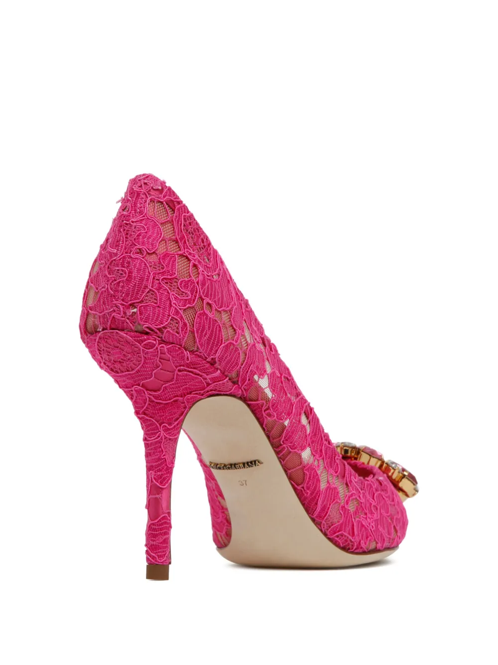 Dolce 
Gabbana 105mm crystal-embellished pumps Pink