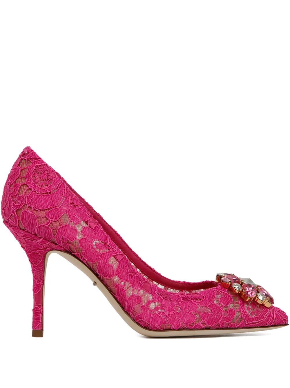 Dolce & Gabbana 105mm crystal-embellished pumps Pink