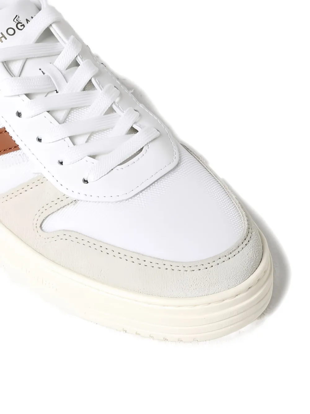 Hogan leather suede sneakers White