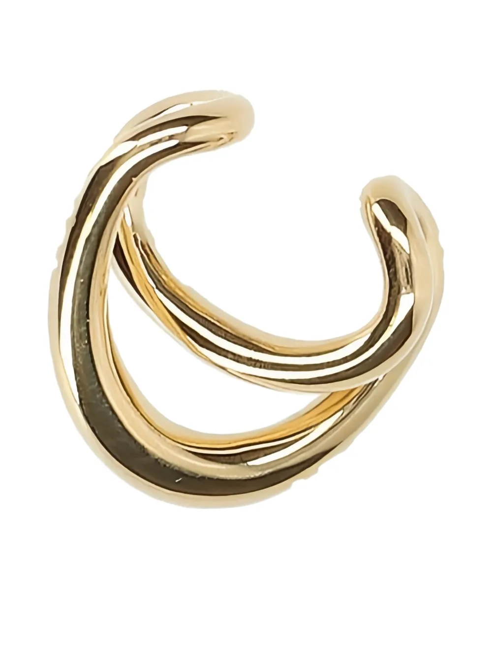 Charlotte Chesnais Initial gekruiste goudkleurige oorcuffs - VERMEIL|VERMEIL