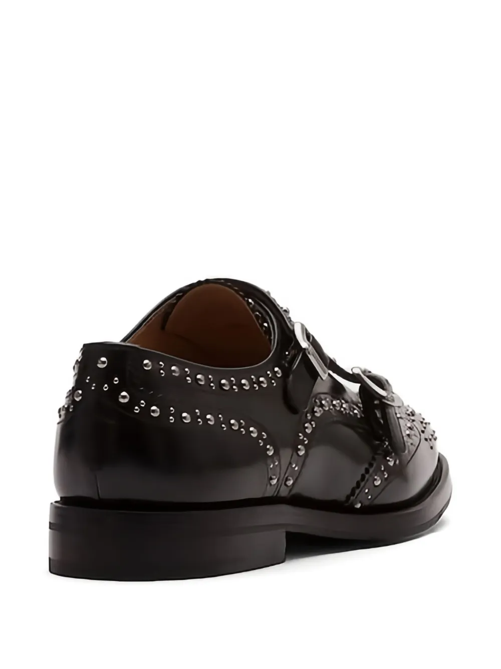 Church's studded double-buckle oxford shoes Black