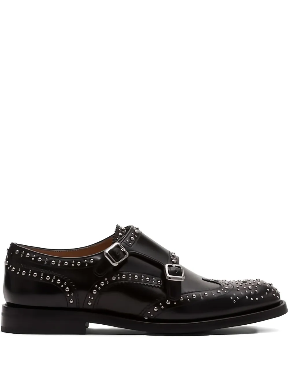 Church's studded double-buckle oxford shoes Black