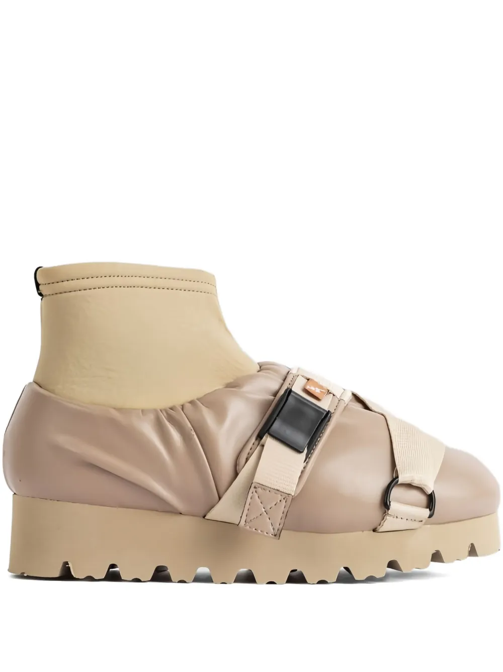 Yume Yume Camp Ankle Boots In Neutral