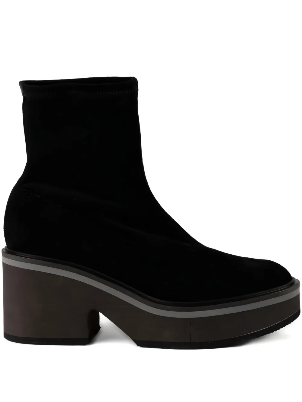 Clergerie 75mm Albane Round-toe Platform Boots
