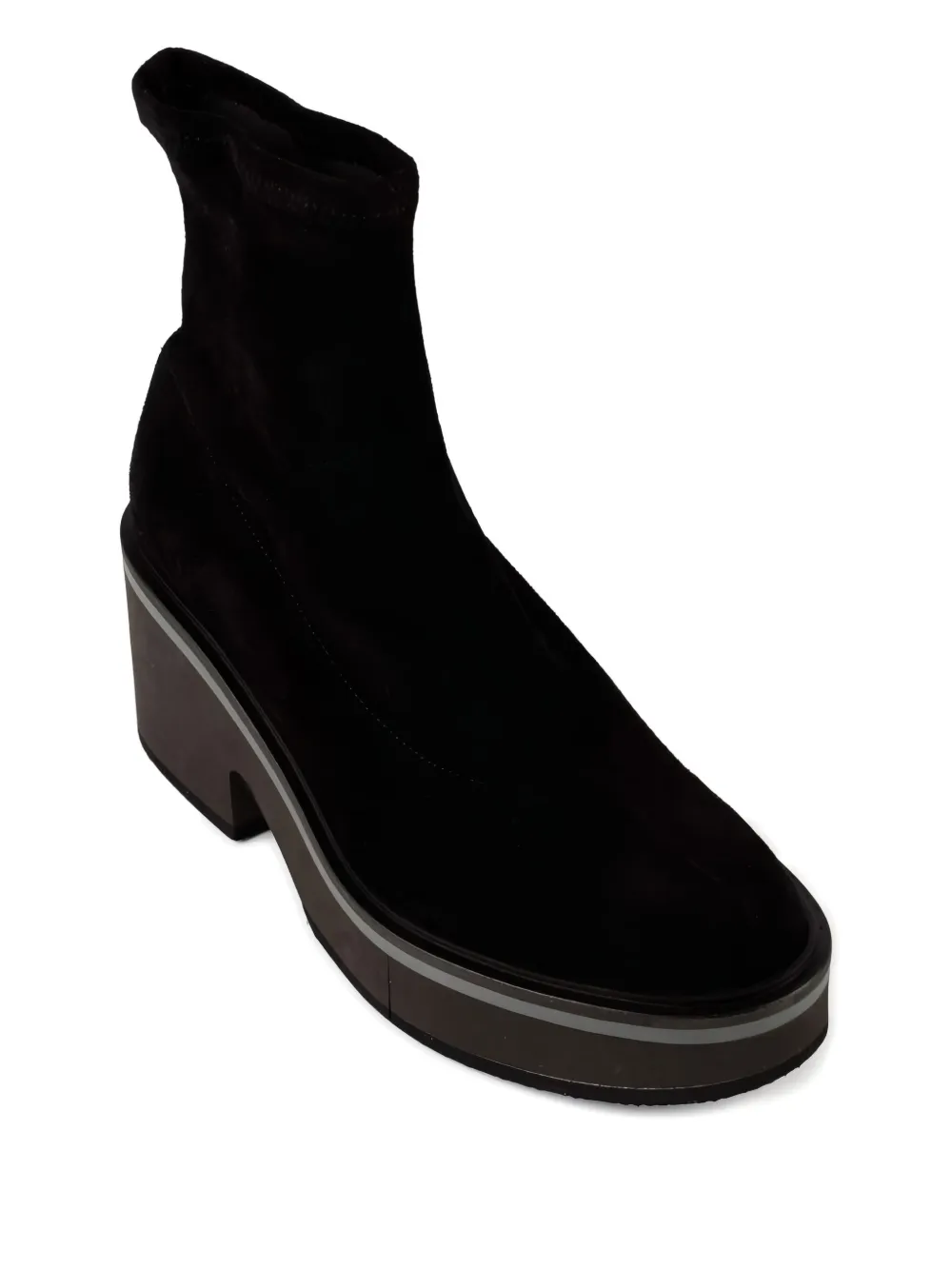 Clergerie 75mm Albane Round-toe Platform Boots