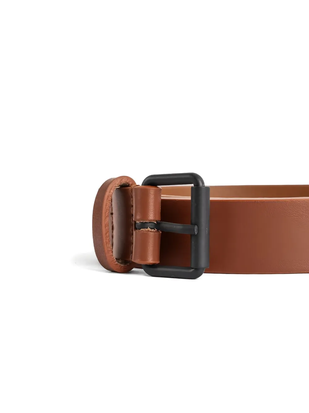 Sofie D'hoore square-buckle belt Bruin