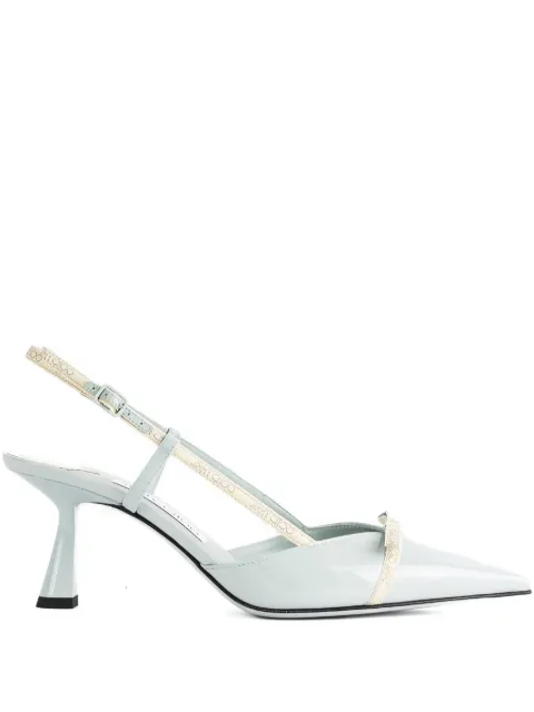 Jimmy Choo 65mm Camila patent-leather slingback pumps