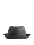 Casey Casey straw fedora hat - Black