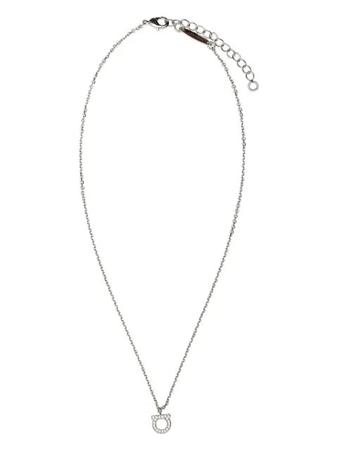 Ferragamo collar de cadena con detalles de cristal