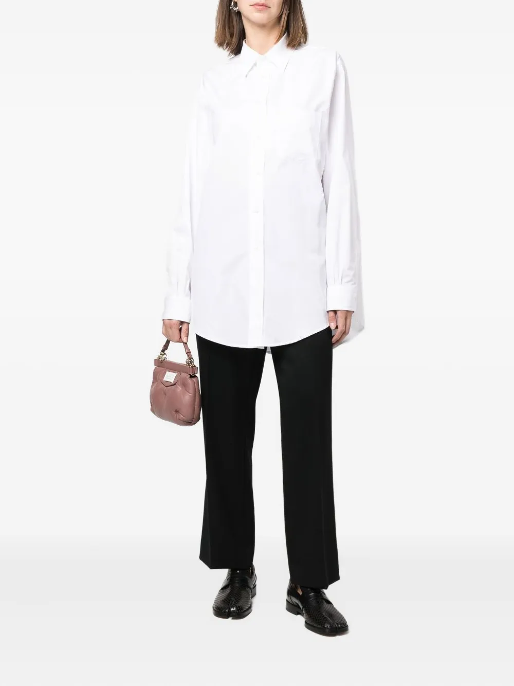 Maison Margiela buttoned cotton shirt Wit