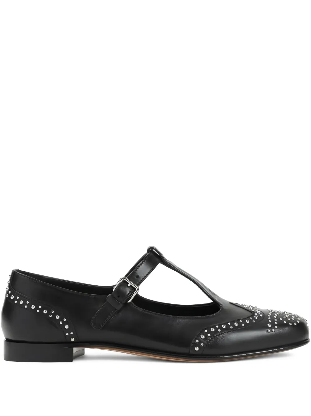 Church's T-bar studded flat pumps | Black | Image 1