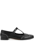 Church's T-bar studded flat pumps - Black