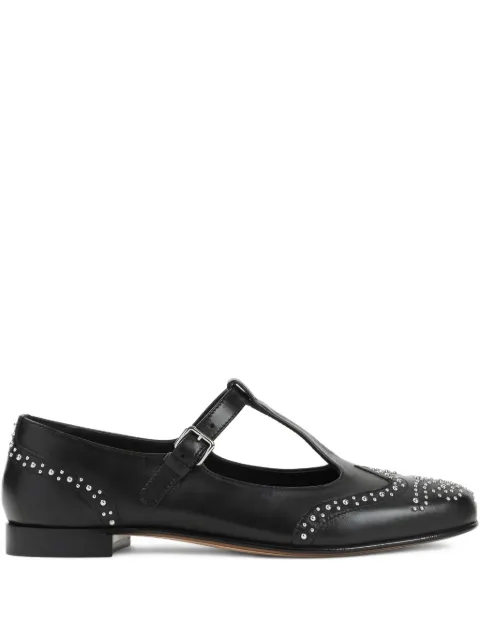 Church's T-bar studded flat pumps