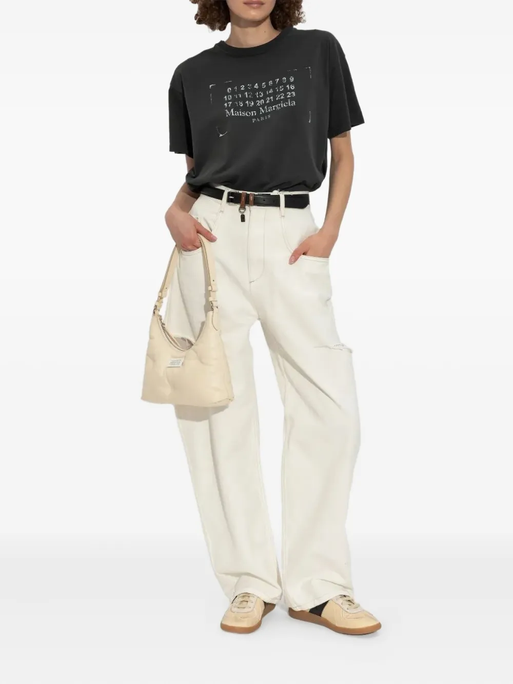 Maison Margiela stripe low-top sneakers Neutrals