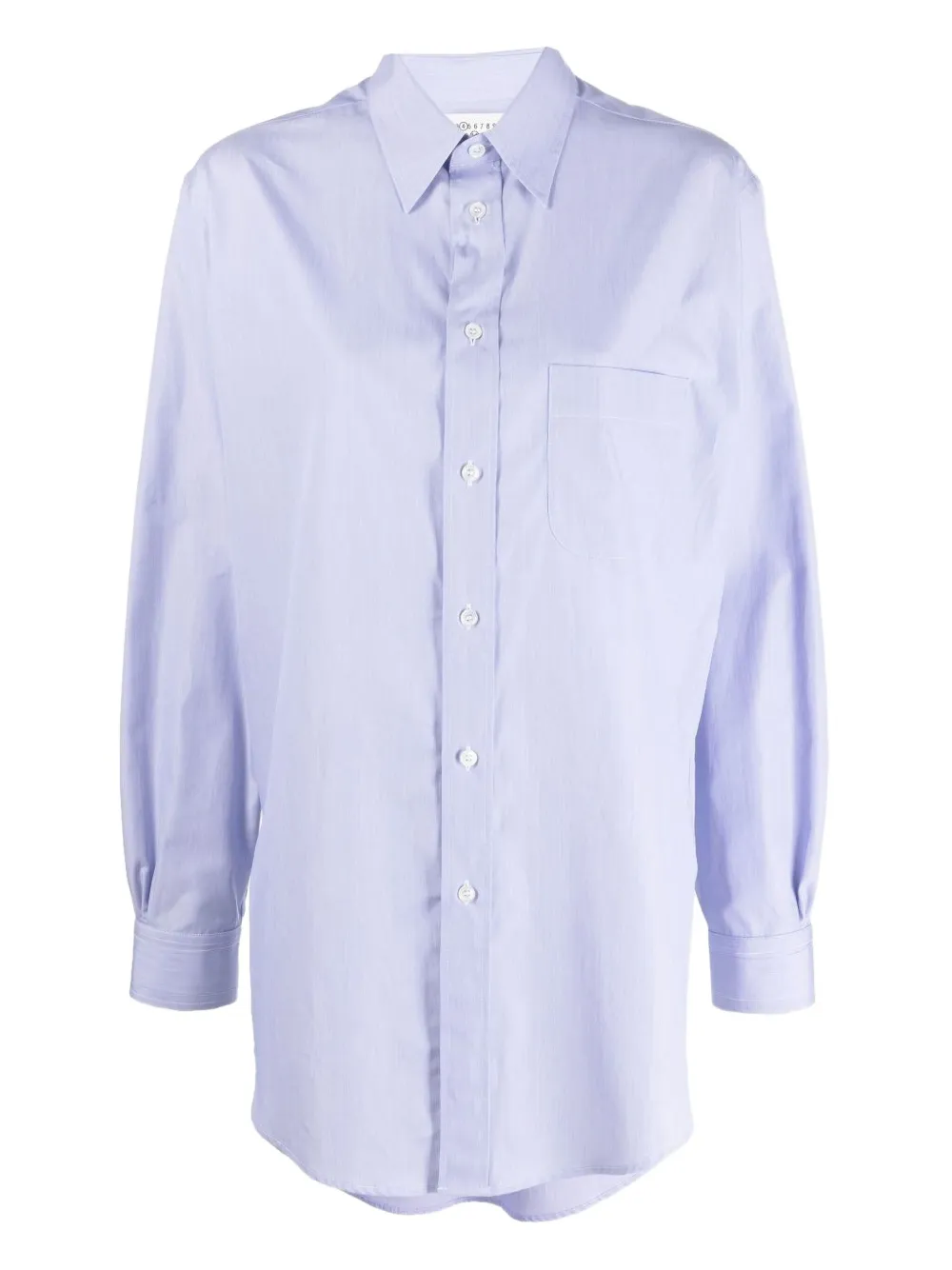 Maison Margiela button-fastening cotton shirt Paars
