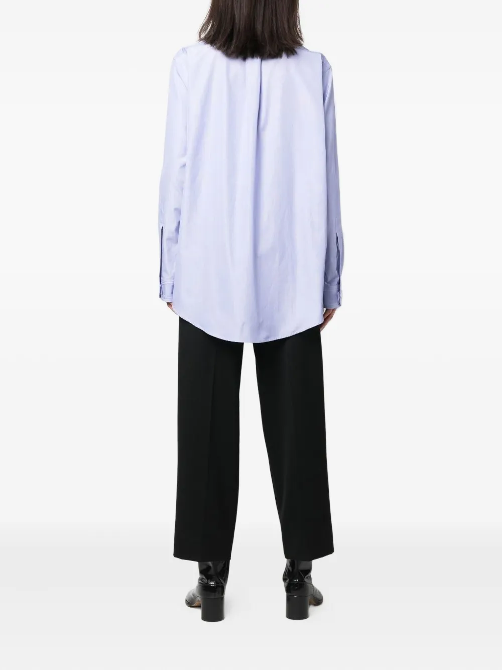 Maison Margiela button-fastening cotton shirt Paars