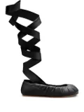 YUME YUME ribbon-wrap ballet flats - Black