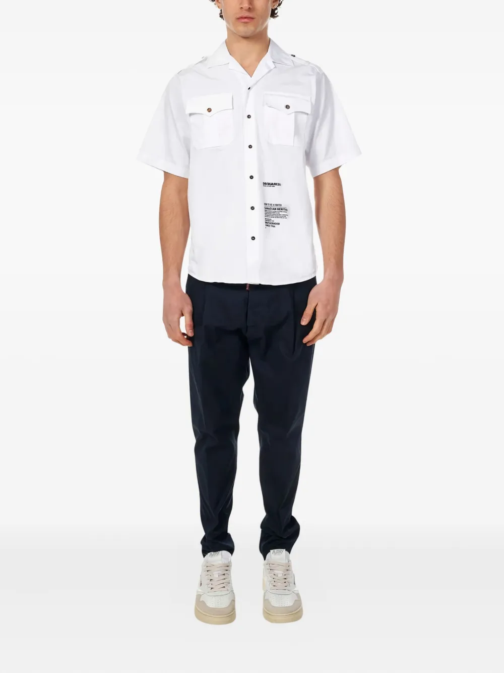DSQUARED2 cotton trousers Blauw
