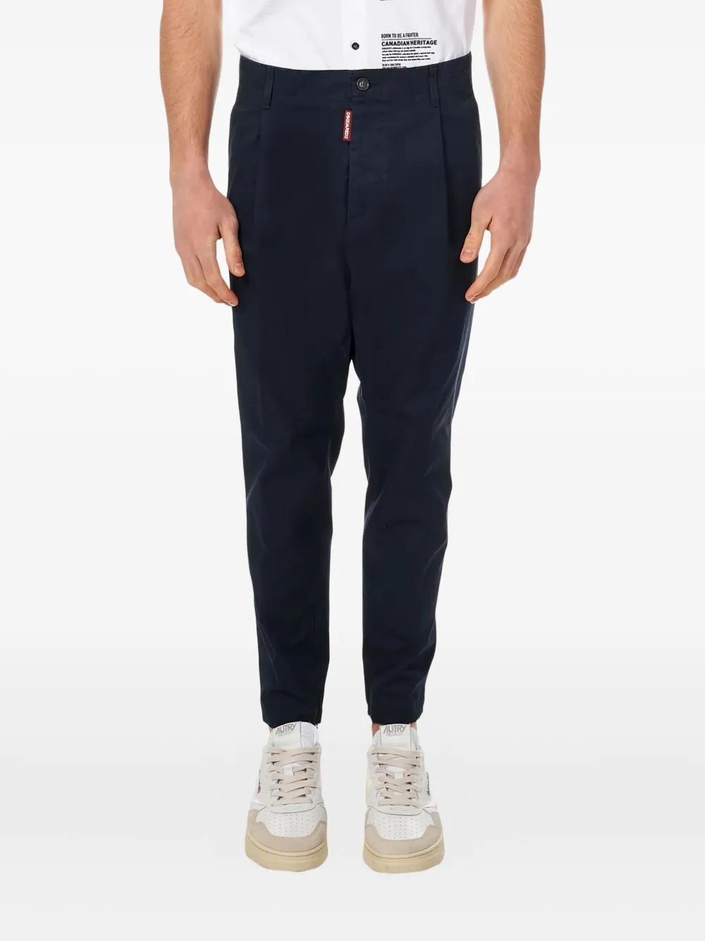 DSQUARED2 cotton trousers Blauw
