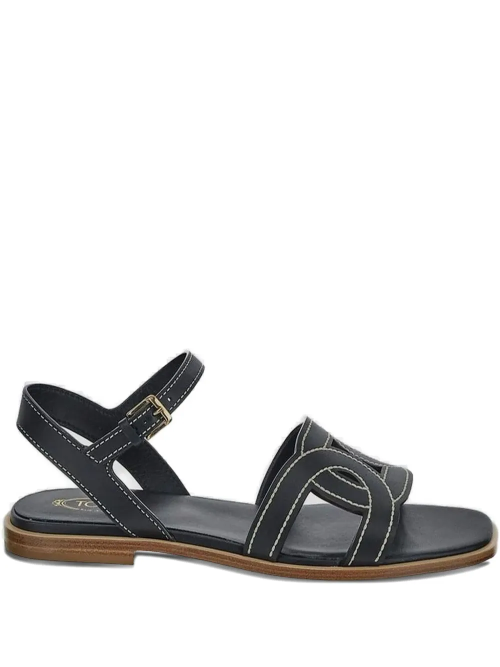 Tod's leather sandals Black