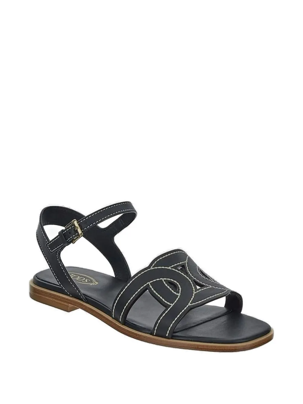 Tod's leather sandals Black