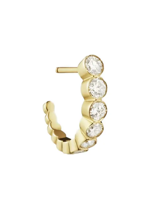 Sophie Bille Brahe Petite Boucle ダイヤモンド ピアス 18Kイエローゴールド