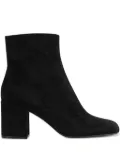Gianvito Rossi Dillon suede zip boots - Black