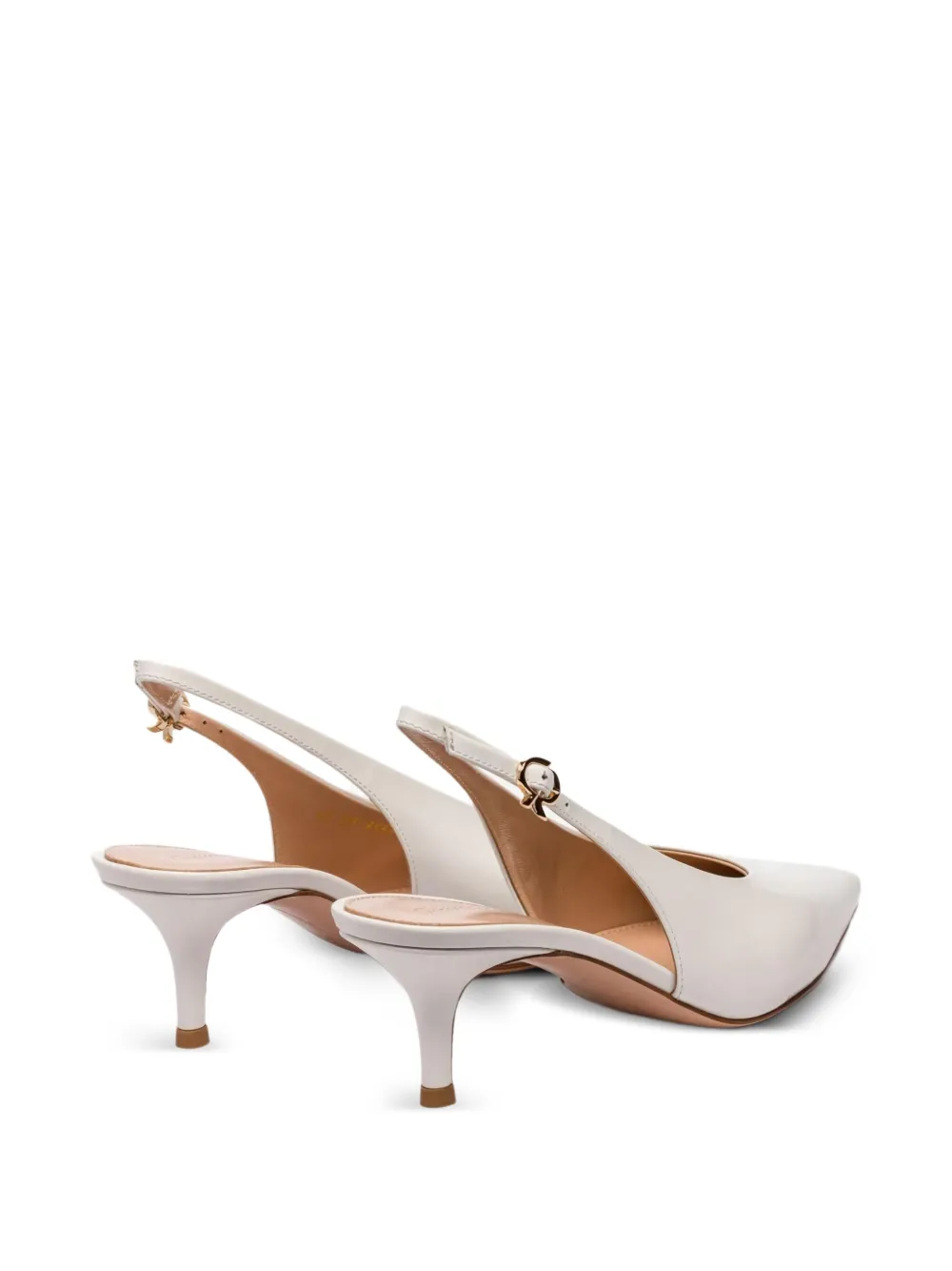Gianvito Rossi Tokio pointed-toe slingback pumps Neutrals