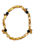 Jil Sander crystal-embellished necklace - Yellow