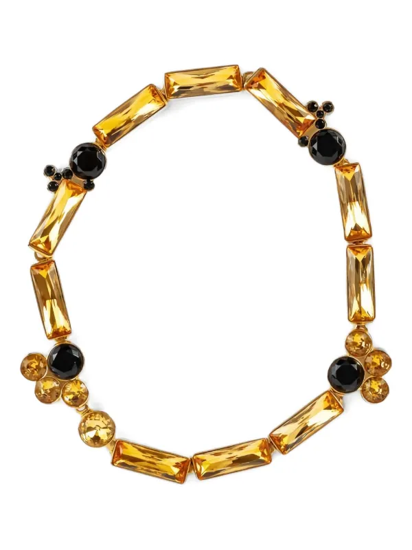 Jil Sander crystal-embellished Necklace Yellow FARFETCH ID