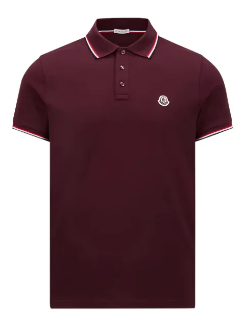 Moncler logo-patch polo shirt