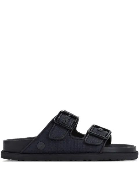 Birkenstock Arizona raffia buckled sandals