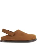 Studio Nicholson suede back-strap mules - Brown