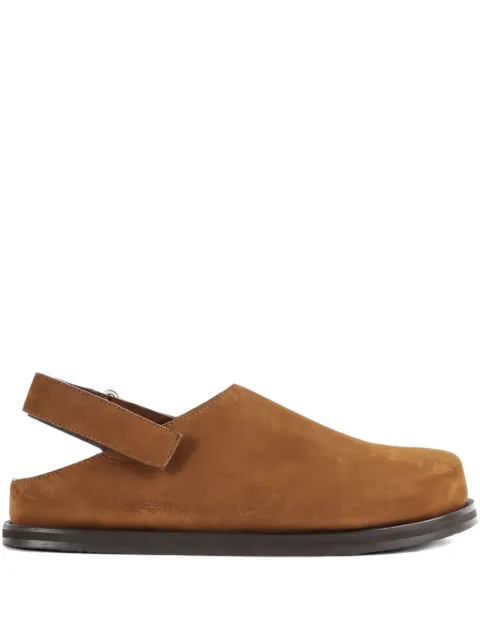 Studio Nicholson suede back-strap mules
