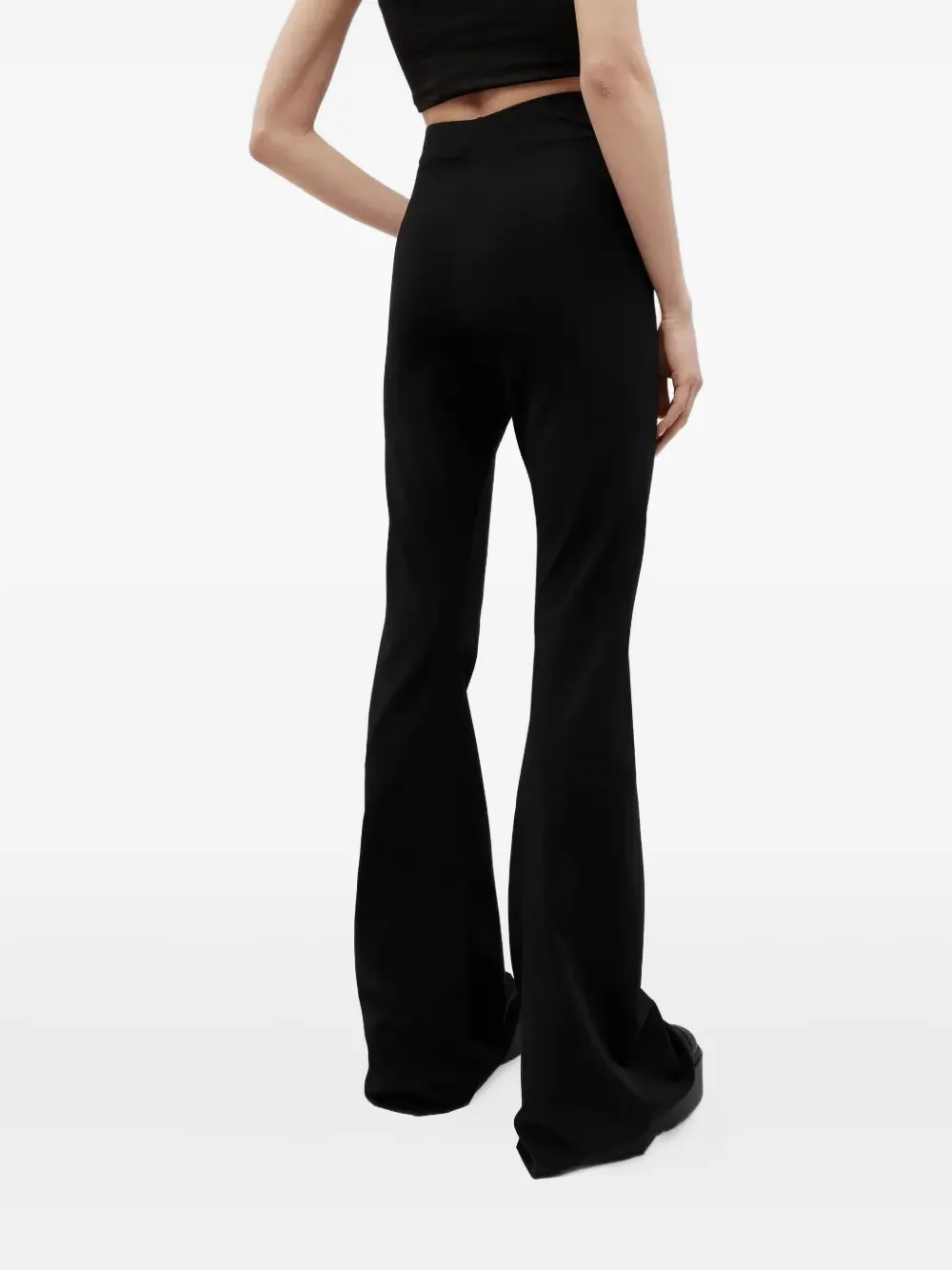 Rick Owens flared trousers Zwart