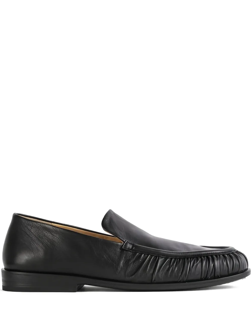 Marsèll pleated-details leather loafers Black