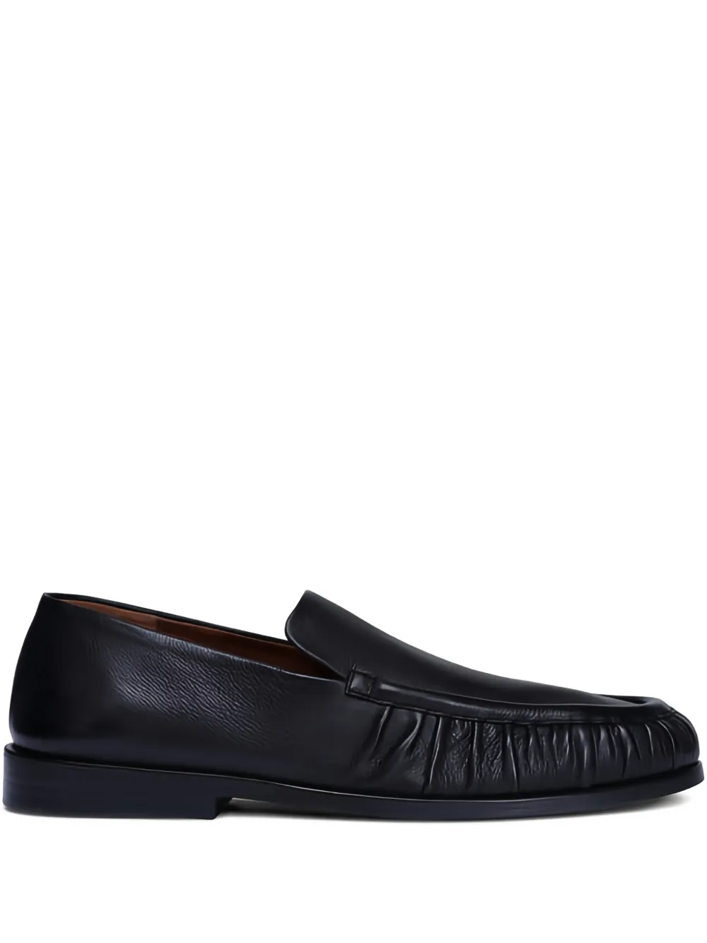 Marsèll pleated-details leather loafers - Nero