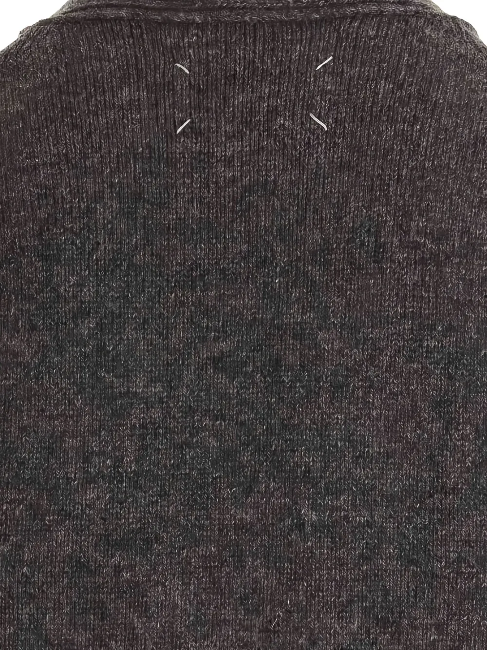 Maison Margiela four-stitch logo cardigan Grijs