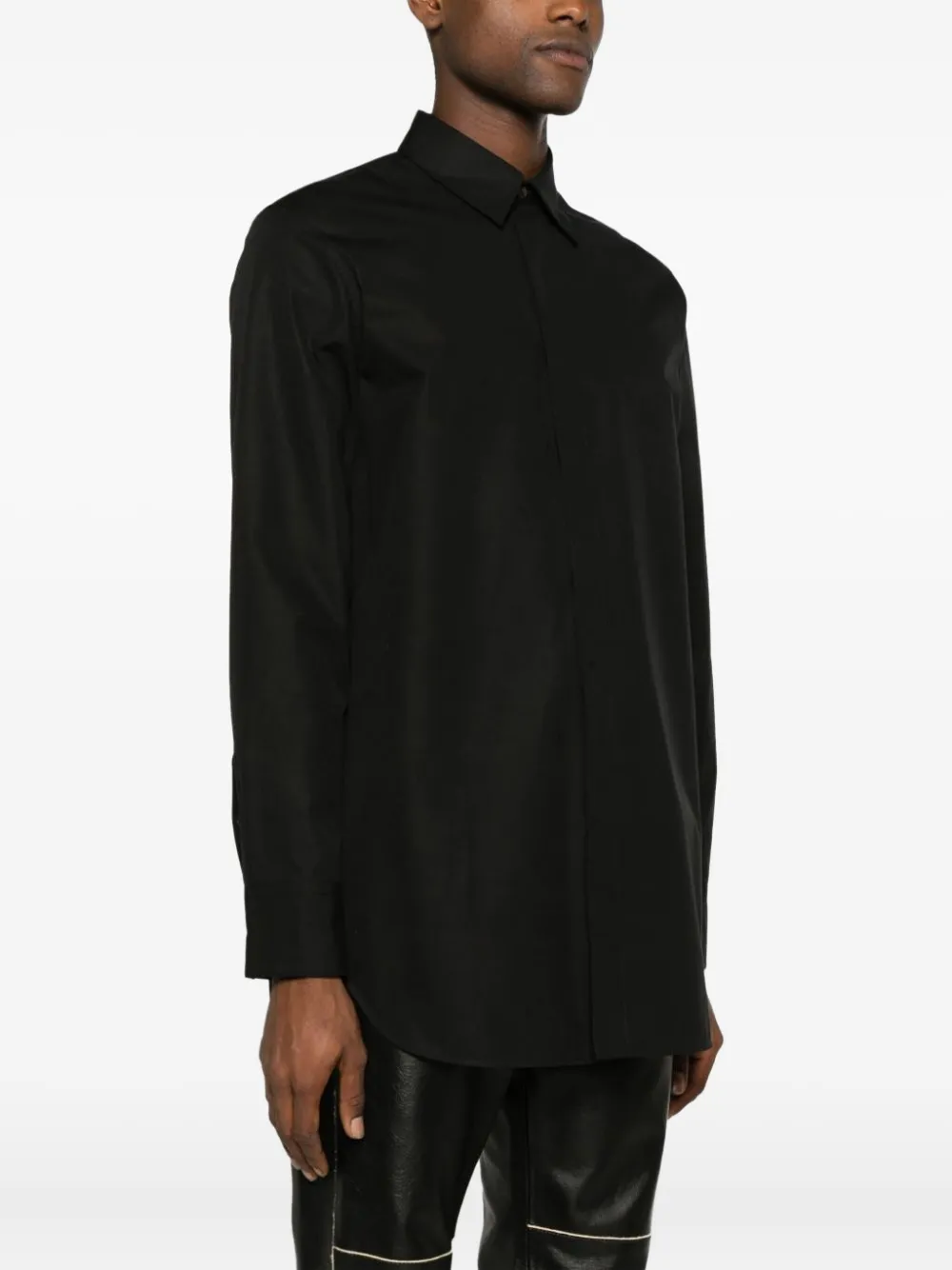 Jil Sander Button-fastening Shirt In Black