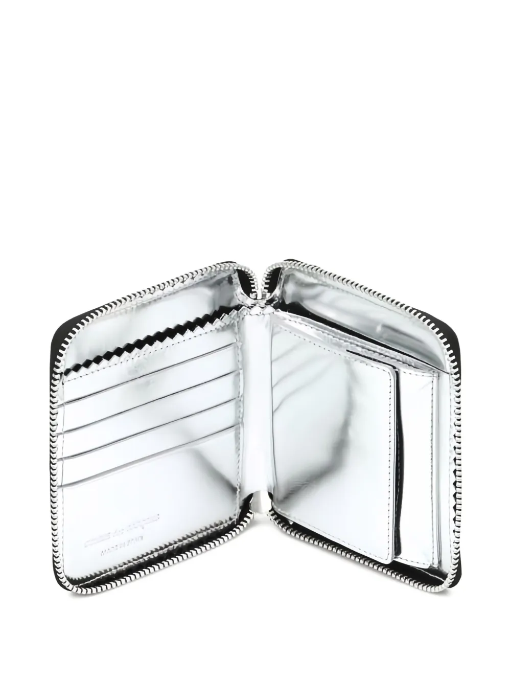 Comme Des Garçons zip-around leather wallet Zilver