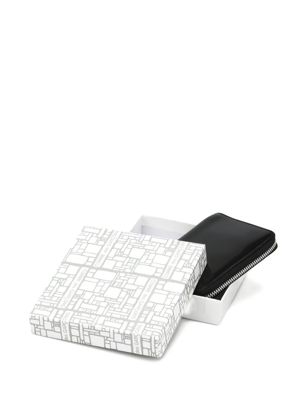 Comme Des Garçons zip-around leather wallet Zilver
