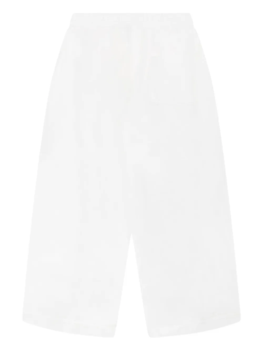 Fendi Kids Broek met elastische tailleband Wit