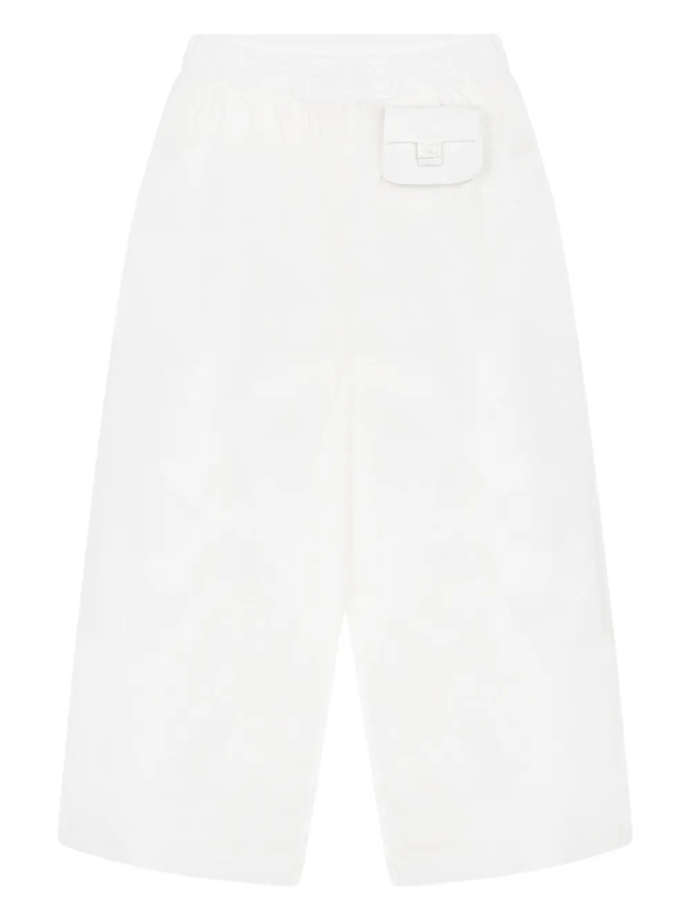 Fendi Kids Pantaloni con vita elasticizzata - Bianco