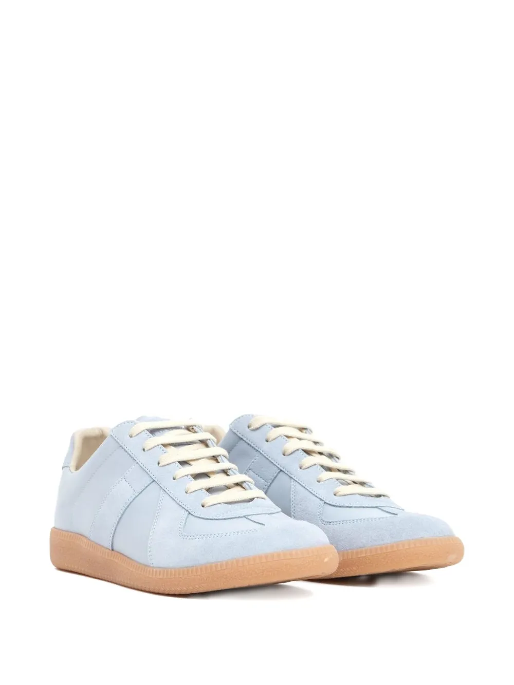 Maison Margiela leather suede sneakers Blue