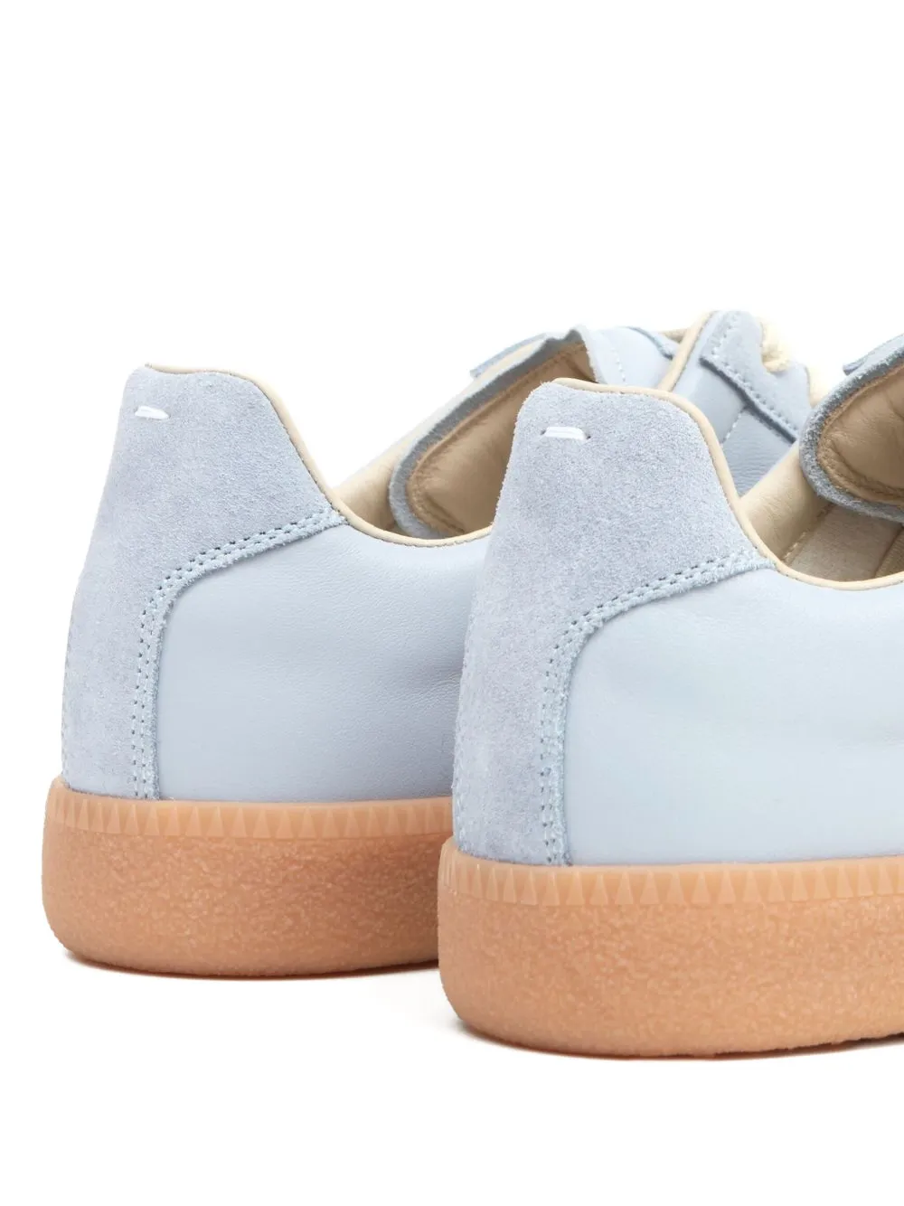 Maison Margiela leather suede sneakers Blue