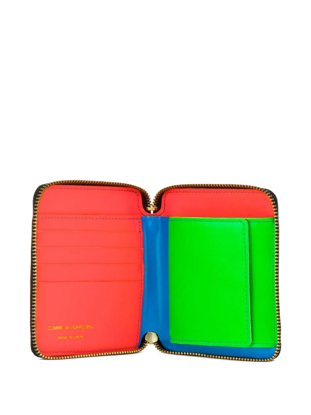 Comme Des Garçons Shirt zip-fastening wallet Blauw