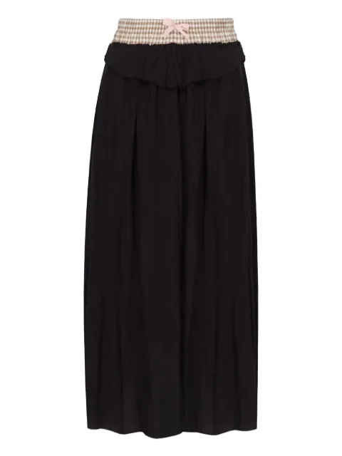 Maison Margiela ruffled-detail midi skirt