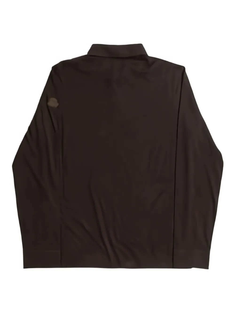 Moncler logo-appliqué long-sleeve polo shirt Bruin