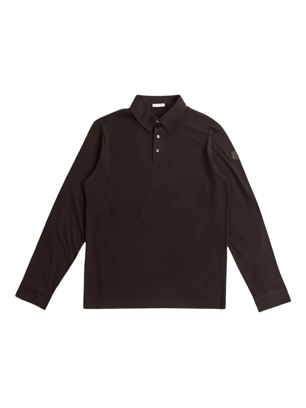 Moncler logo-appliqué long-sleeve polo shirt Bruin